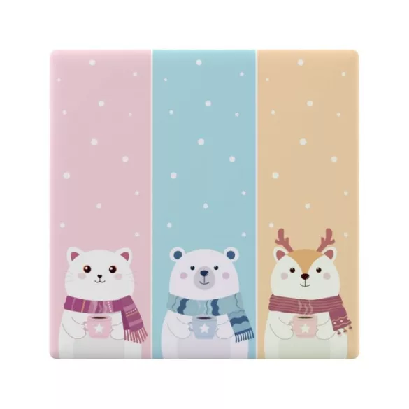 Sonoff TX Ultimate T5-3C – 3 gombos villanykapcsolóhoz rajzfilm mintás előlap