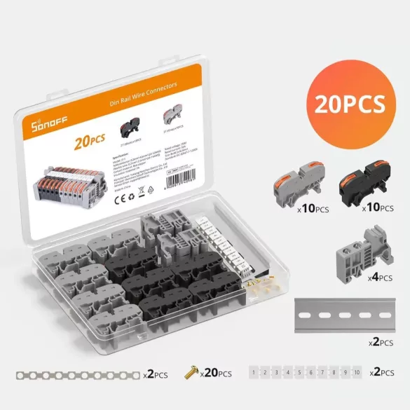 Sonoff vezeték összekötő szett (20 db), DIN