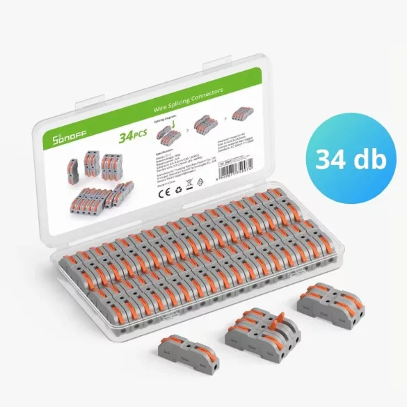 Sonoff vezeték összekötő szett, DIN (34 db-os készlet)
