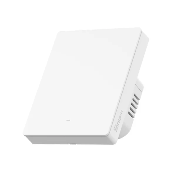 Sonoff SwitchMan M5 – 1 áramkörös, sorolható villanykapcsoló, Wi-Fi, Matter, fehér (M5-1C-80W)