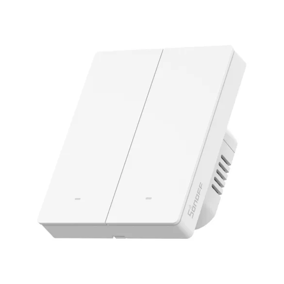 Sonoff SwitchMan M5 – 2 áramkörös, sorolható villanykapcsoló, Zigbee, fehér (ZBM5-2C-80W)
