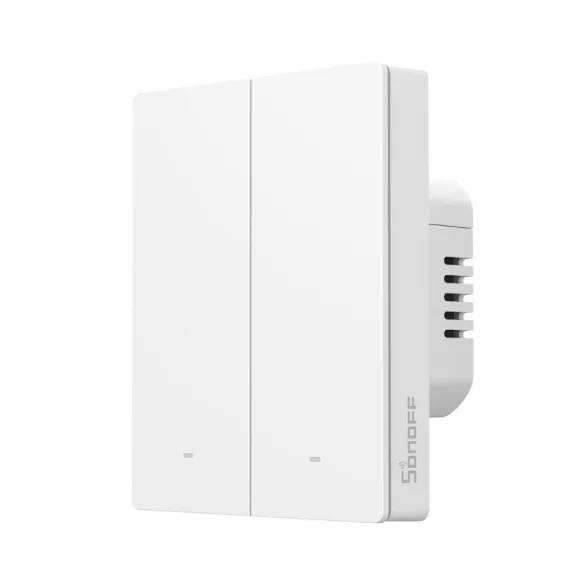 Sonoff SwitchMan M5 – 2 áramkörös, sorolható villanykapcsoló, Zigbee, fehér (ZBM5-2C-80W)