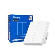   Sonoff SwitchMan M5 – 2 áramkörös, sorolható villanykapcsoló, Wi-Fi, Matter, fehér (M5-2C-80W)