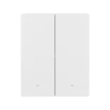 Sonoff SwitchMan M5 – 2 áramkörös, sorolható villanykapcsoló, Wi-Fi, Matter, fehér (M5-2C-80W)