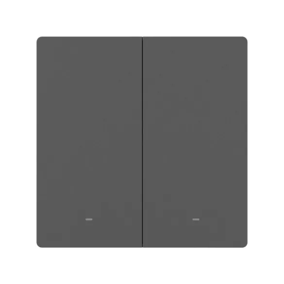 Sonoff SwitchMan M5 – 2 áramkörös villanykapcsoló, Wi-Fi, Matter, (ÚJ) szürke (M5-2C-86M)