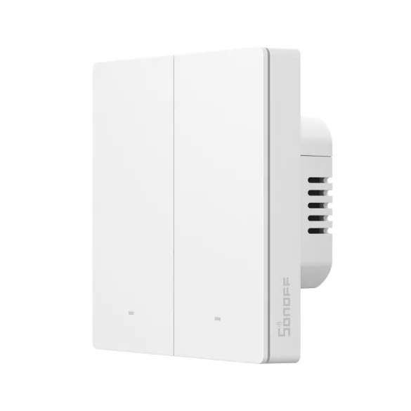 Sonoff SwitchMan M5 – 2 áramkörös villanykapcsoló, Zigbee, fehér (ZBM5-2C-86W)