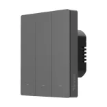 Sonoff SwitchMan M5 – 3 áramkörös, sorolható villanykapcsoló, Wi-Fi, Matter, (ÚJ) szürke (M5-3C-80M)