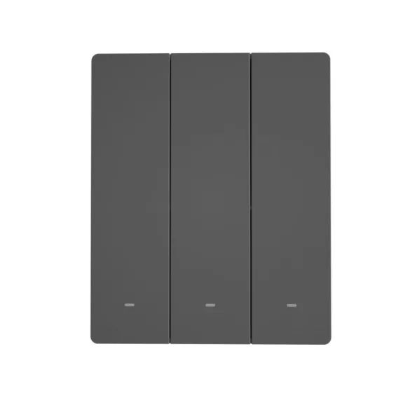 Sonoff SwitchMan M5 – 3 áramkörös, sorolható villanykapcsoló, Wi-Fi, Matter, (ÚJ) szürke (M5-3C-80M)