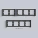 Sonoff SwitchMan M5 – 3 áramkörös, sorolható villanykapcsoló, Wi-Fi, Matter, (ÚJ) szürke (M5-3C-80M)