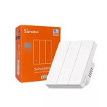 Sonoff SwitchMan M5 – 3 áramkörös, sorolható villanykapcsoló, Zigbee, fehér (ZBM5-3C-80W)