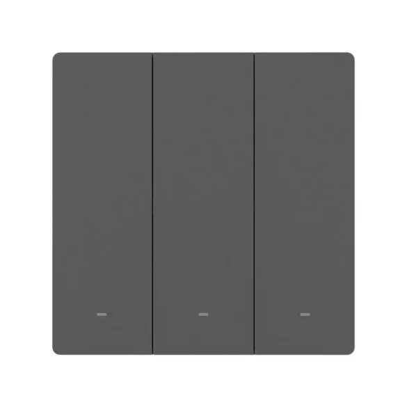 Sonoff SwitchMan M5 – 3 áramkörös villanykapcsoló, Wi-Fi, Matter, (ÚJ) szürke (M5-3C-86M)