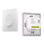 SONOFF Orb-ZBW2L  2-Gang Zigbee Smart Wall Switch (No Neutral) – két áramkörös, csak fázis mini relémodul + kapcsoló, Zigbee, fehér (MINI-ZB2GS-L-E)