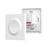 SONOFF Orb-ZBRBS Smart Roller Shutter Wall Switch –  mini relémodul redőnyökhöz + falikapcsoló, Zigbee, fehér  (MINI-ZBRBS-E)