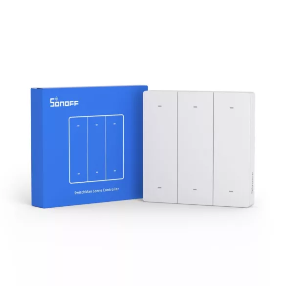 Sonoff R5 – 6 gombos vezeték nélküli jelenet-kapcsoló, eWeLink-Remote, fehér (R5W)
