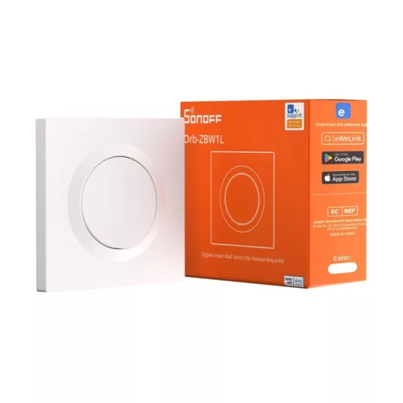 SONOFF Fusion Orb-ZBW1L –  Zigbee okos fali kapcsoló, nullavezeték nélkül (ZBMINIL2-E)