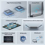 SONOFF Z-Wave 800 PoE Dongle Max – Z-Wave LR hálózati adapter, Wi-Fi, PoE, USB, szürke (Dongle-MZG23)