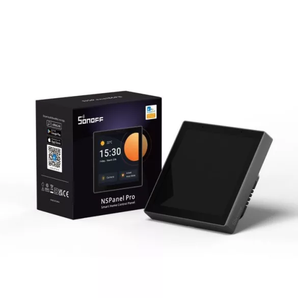 Sonoff NSPanel Pro – vezérlőpanel hőmérővel, Wi-Fi, Zigbee, Bluetooth, szürke