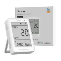   SONOFF AirGuard PM2.5/PM10 –  SAWF-07P levegőminőség -érzékelő, Matter, Wi-Fi, fehér