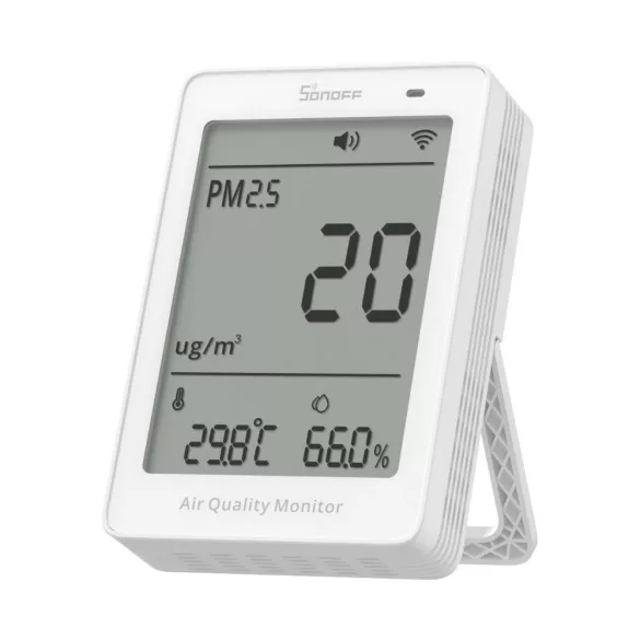 SONOFF AirGuard PM2.5/PM10 –  SAWF-07P levegőminőség -érzékelő, Matter, Wi-Fi, fehér