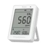 SONOFF AirGuard CO2 SAWF-08P – levegőminőség-érzékelő, Matter, Wi-Fi, fehér