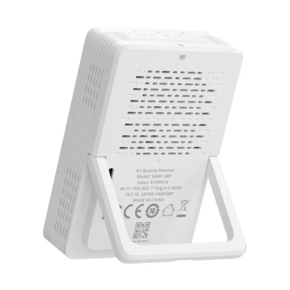 SONOFF AirGuard CO2 SAWF-08P – levegőminőség-érzékelő, Matter, Wi-Fi, fehér