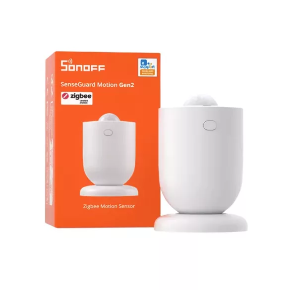 Sonoff SenseGuard Motion Gen2 – okos PIR mozgás és megvilágítottság (lux) érzékelő, Zigbee, fehér (SNZB-03PR2)