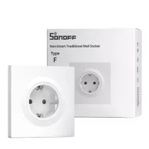   SONOFF WS01STPF-E – hagyományos fali aljzat, Fusion Orb kerethez, fehér