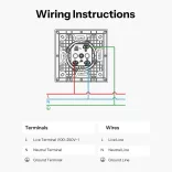 SONOFF WS01STPF-E – hagyományos fali aljzat, Fusion Orb kerethez, fehér