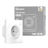 Sonoff Orb Socket Matter Over WiFi Smart Wall Socket  – okos fali dugalj Fusion Orb kerethez, fogyasztás méréssel, Wi-Fi, Matter, fehér (WS01TPF-E)