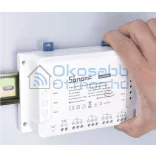Sonoff 4CH Pro R3 – 4 áramkörös NO/NC relé, DIN, Wi-Fi, RF433