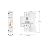Sonoff Basic DIN Rail – relé modul, 1 áramkörös, fogyasztásmérő, DIN-sínes, 32A, Zigbee, Bluetooth (BASIC-ZB1GSP)