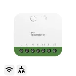 Sonoff MINI DUO 2-Gang Matter Over WiFi Smart Switch – két áramkörös mini relémodul, Wi-Fi, Matter (MINI-2GS)
