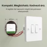 Sonoff MINI DUO 2-Gang Matter Over WiFi Smart Switch – két áramkörös mini relémodul, Wi-Fi, Matter (MINI-2GS)