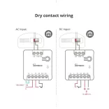 Sonoff MINI-D – száraz kontaktusos NO/NC eWeLink relé, Wi-Fi, Matter