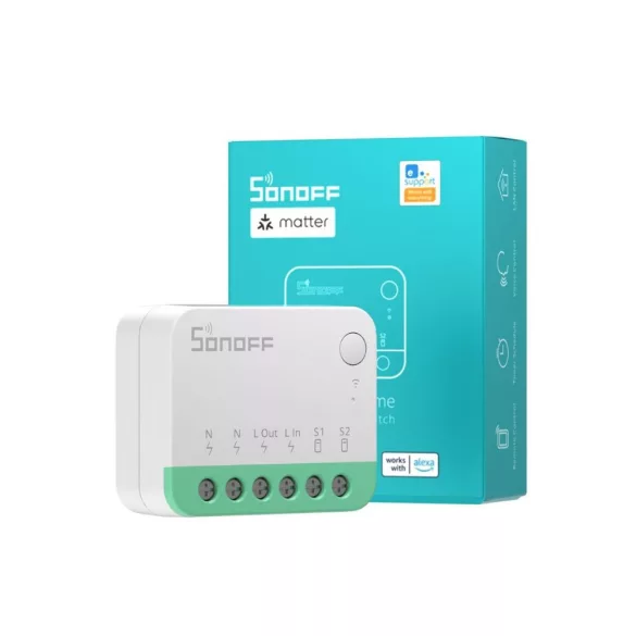 Sonoff Mini R4M – 1 áramkörös relé, Wi-Fi, Bluetooth, Matter (MINIR4M)
