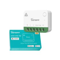   Sonoff MINI ONE PM – relé modul, 1 áramkörös, fogyasztásmérős, Wi-Fi, Matter (MINI-1GSP)