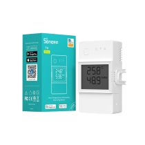   Sonoff TH20 Elite (R3) – relé, hőmérő bemenettel, 20A + dry contact, DIN, Wi-Fi (THR320D)