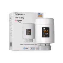   Sonoff TRV Gen2 – termosztatikus radiátorszelep, IPS kijelzővel, Zigbee, Bluetooth, fehér (TRV-ZBT)