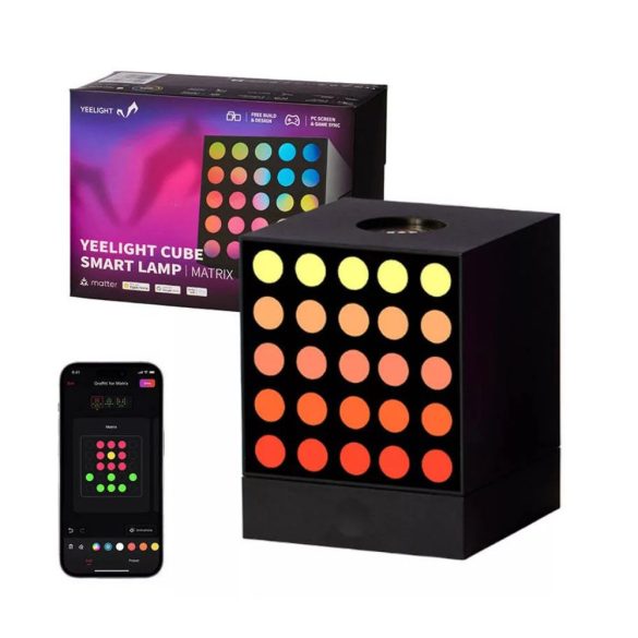 Yeelight Cube Smart Lamp - MATRIX Base - RGB LED asztali gamer / dekorációs lámpa - Alapmodul (YLFWD-0010)