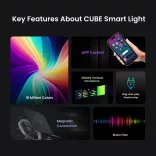Yeelight Cube MATRIX Base – asztali gamer lámpa Alapmodul, Wi-Fi, Matter (YLFWD-0010)