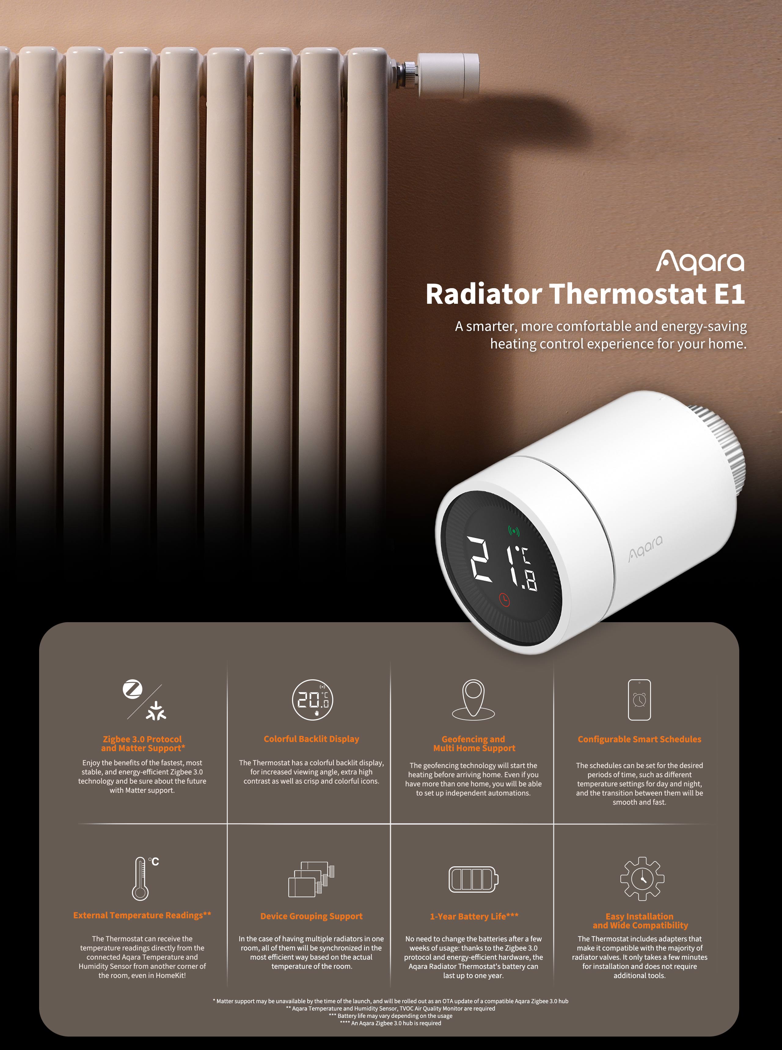 Aqara Radiator Thermostat E1 (SRTS-A01)
