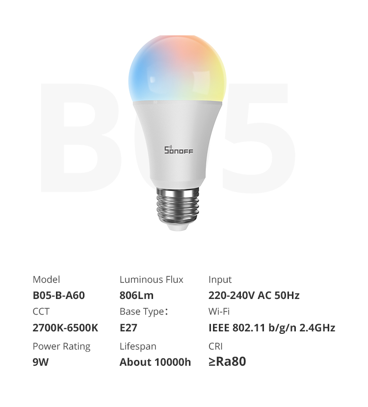 Sonoff B05-B-A60 Okosizzó
