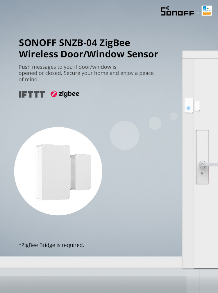 Sonoff ZigBee SNZB-04 nyitásérzékelő